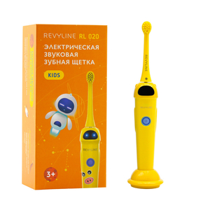 Звуковая щетка для детей  от 3 лет Revyline RL 020 в желтом цвете - Изображение #1, Объявление #1729929